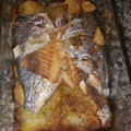 El cooksnap de Nanycall cuando hizo Dorada al horno con patatas panaderas y cebollas asadas🐟🐟.