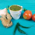 Preeti Sahil Gupta का कुकस्नैप जब उन्होंने धनिया की चटनी (dhania ki chutney recipe in Hindi) बनाया था।