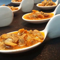 El cooksnap de Disfruta cocinando con Fernando cuando hizo Aperitivo: cucharitas de berberechos en salsa.