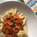 El cooksnap de @tesa.cuina cuando hizo Macarrones con bolognesa de soja texturizada.