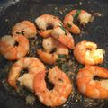 El cooksnap de Paola Gomez cuando hizo Camarones/Gambas al ajillo.