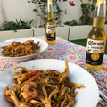 El cooksnap de cemosti cuando hizo Noodles con langostinos y verduras.