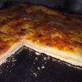El cooksnap de Mariana Duré cuando hizo Pizza Rellena de jamón y queso.