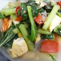 Cooksnap dari Mommy Chubby untuk resep Tumis pedas sawi sendok tahu putih
