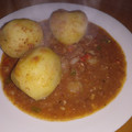 El cooksnap de Cintia Perez cuando hizo Papas rellenas al azafranillo canario.