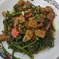 Cooksnap 0h Hana !! semasa beliau membuat Kangkung Goreng Pedas.