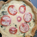 El cooksnap de Sandra Moreno cuando hizo ☆Quiche espinacas y tomate☆.