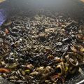 El cooksnap de Patrícia cuando hizo Arroz negro con calamares y salsa alioli.