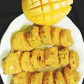 Rafiqua Shama का कुकस्नैप जब उन्होंने मैंगो शाही टुकड़ा रोल्स (Mango shahi tukda rolls recipe in Hindi) बनाया था।