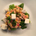 El cooksnap de Elizabeth Vidal M. cuando hizo Ensalada de garbanzos, queso fresco y atún.