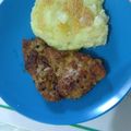 El cooksnap de David Alberto Bequis Peralta cuando hizo Milanesa de cerdo con puré.