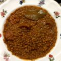 El cooksnap de Ana V. cuando hizo Lentejas de la abuela en iCompanion Moulinex.