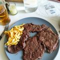 El cooksnap de Jaime Mito JM cuando hizo Escalopines de ternera a la reducción Pedro Ximénez y frambuesa.