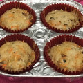 El cooksnap de naye cota cuando hizo Cup cakes de zanahoria y frutos secos.