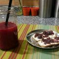 El cooksnap de Fer Sarmiento cuando hizo Jugo de remolacha, zanahoria y naranja.