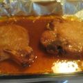 Joe's cooksnap of when they made Honey glazed Baked Pork chops.
