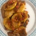 El cooksnap de Dina Luz cuando hizo Cerdo con manzanas.