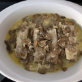 El cooksnap de Malagueña salerosa cuando hizo Corazones de merluza con champiñones con thermomix.
