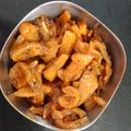 ushma prakash mevada's cooksnap of when they made કારેલા ડુંગળી બટાકા નું શાક.