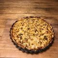 El cooksnap de Sil cuando hizo Tarta de puerro y pollo.
