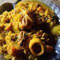 El cooksnap de Laura Adriana Cuello cuando hizo Paella de mariscos.