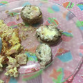 El cooksnap de Malvo Rubio cuando hizo Champiñones rellenos de queso crema y ciboulette.