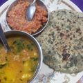 Pracyee का कुकस्नैप जब उन्होंने मेथी का पराठा (methi ka paratha recipe in Hindi) बनाया था।
