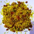 Madhvi Srivastava का कुकस्नैप जब उन्होंने पीनट्स पुलाव (peanuts pulao recipe in Hindi) बनाया था।