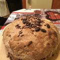 Zsuzsanna Csorba Cooksnap-ja, amikor elkészítette a(z) Teljeskiőrlésű élesztőmentes kenyér receptet.