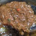 Cooksnap Zuraidah Abu Bakar semasa beliau membuat Sambal Ikan Bilis Petai Hijau.