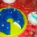 El cooksnap de Débora Guerrera cuando hizo Gelatina Flotatina de Queso Berry Blue💖.