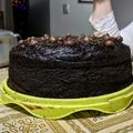 El cooksnap de Mirna Lucia cuando hizo Torta húmeda de chocolate y Ganache de Chocolate.
