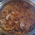 El cooksnap de Fernando Brox Muñoz cuando hizo Arroz con setas y pollo😋🐔🍄🍗🥘🍷.