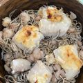 El cooksnap de Clara cuando hizo Bacalao al horno con gulas y gambitas.
