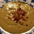 El cooksnap de Eduardo Martin cuando hizo Crema de alcachofas con taquitos de jamón.
