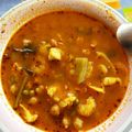 El cooksnap de Antonia Ferrer cuando hizo Garbanzos con pescado.