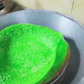 Cooksnap 0h Hana !! semasa beliau membuat Bingka Pandan Cute.