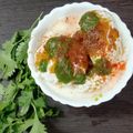 Madhu Jain का कुकस्नैप जब उन्होंने मूंग दाल के दही बड़े (moong dal ke dahi vade recipe in Hindi) बनाया था।