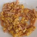 El cooksnap de Mariluz cuando hizo Revuelto de cebolla y jamón de pavo.