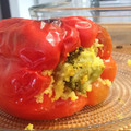 El cooksnap de Cook_and_Jud cuando hizo Pimiento relleno con champiñones y cus cus (vegano).