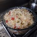 El cooksnap de Alicia Scigliano cuando hizo Repollo, arvejas y pollo fit.