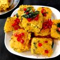 Anupama Maheshwari's cooksnap of when they made Vegetable Dhokla.
