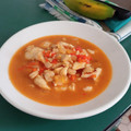 El cooksnap de Yuting Li cuando hizo Lomo de merluza al estilo riojana.