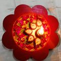 Ujjwala Gaekwad का कुकस्नैप जब उन्होंने कोकोनट दिया और बाती(coconut diya aur bati recipe in hindi) बनाया था।