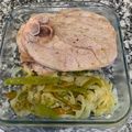 El cooksnap de ana belen cuando hizo Chuletitas de cordero con fritada de pimiento y cebolla.