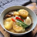 Cooksnap Dapur Yusfarisyia semasa beliau membuat 🇨🇳 Sup tauhu telur & cendawan.