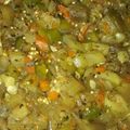 El cooksnap de Anna Rless III cuando hizo Revuelto de berenjena, zapallito verde y Zucchini.