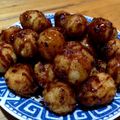 El cooksnap de Kamila Villacis cuando hizo Buñuelos de yuca con almíbar de papelón.