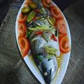 Cooksnap Julia ALeen Aireish semasa beliau membuat Steam Halia Ikan Sultan.