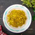 Cooksnap dari Mita.W#MommyFayzel# untuk resep Tumis Bunga Pepaya Teri Nasi